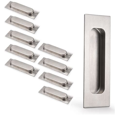 stainless steel recessed cabinet pulls|recessed finger pull cabinet hardware.